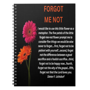 Forget-Me-Not Photo Notebook