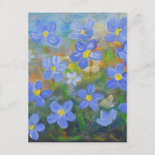 forget-me-not postcard