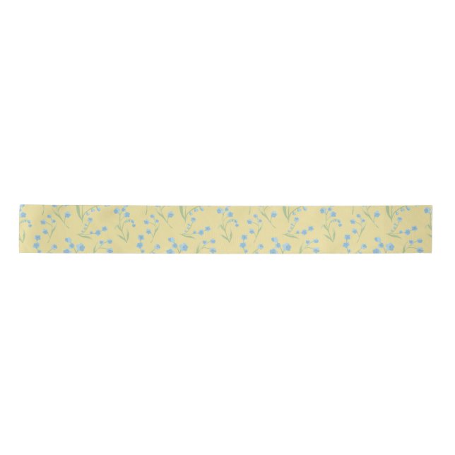 Forget-me-not   satin ribbon (Front)