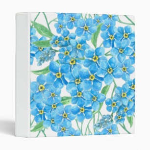 Forget me not seamless pattern binder