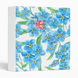 Forget me not seamless pattern binder