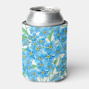 Forget me not seamless pattern can cooler