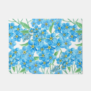 Forget me not seamless pattern doormat