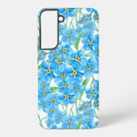Forget me not seamless pattern
