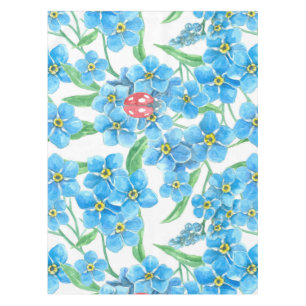 Forget me not seamless pattern tablecloth