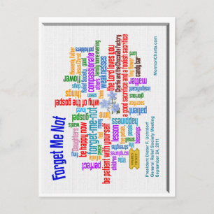 Forget Me Not Talk by President Uchtdorf Postcard