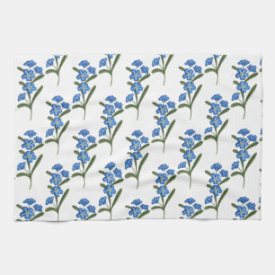 Forget Me Not Tea Towel