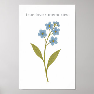 Forget-me-not — True love, memories Poster