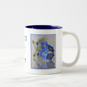 Forget Me Not Two-Tone Coffee Mug