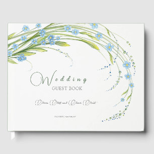 Forget-Me-Not Wedding  Guest Book