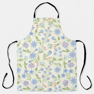 Forget-me-nots and cornflowers apron