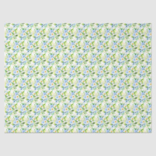 Forget-Me-Nots and Daisies Floral Tissue Paper