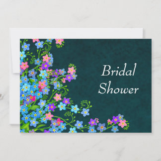 Forget Me Nots Floral Garden Bridal Shower Invites