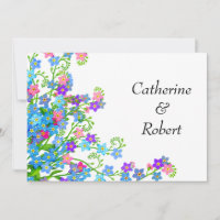 Forget Me Nots Garden Save the Date Invites