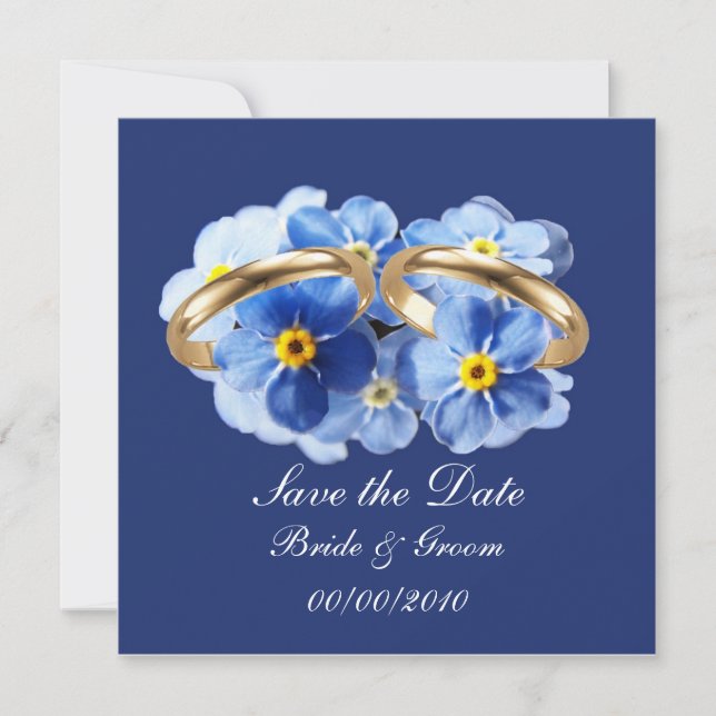 Forget Me Nots, Save the Date card (Front)
