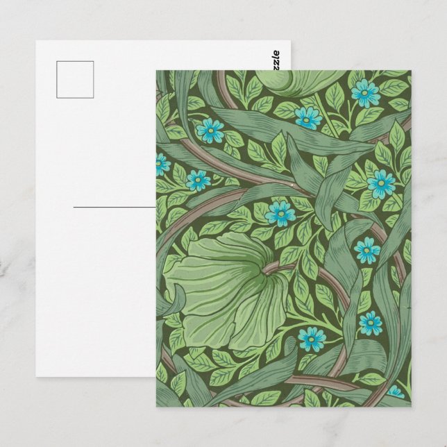 Forget-Me-Nots, Wallpaper by William Morris Postcard (Front/Back)