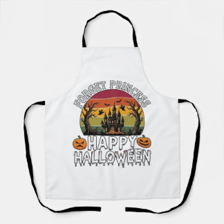 Forget Princess Happy Halloween Haunted House Pump Apron