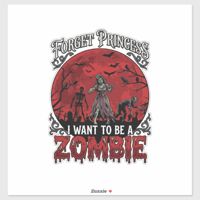 Forget Princess Zombie Blood Moon Graveyard Bats S (Sheet)