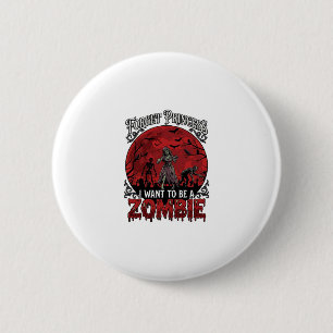 Forget Princess Zombie Blood Moon Graveyard Bats S 2 Inch Round Button