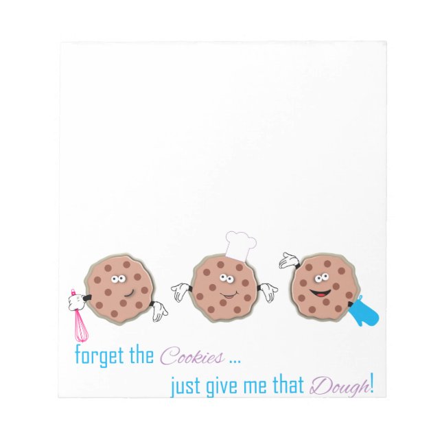 Forget the Cookies Notepad (Front)