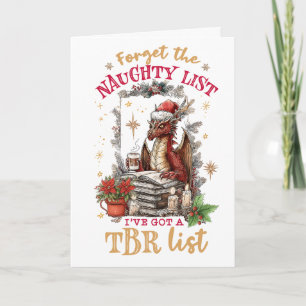 Forget The Naughty List I've Got a TBR List Holiday Card