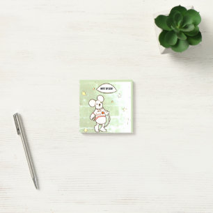 forgetful mouse post-it notes