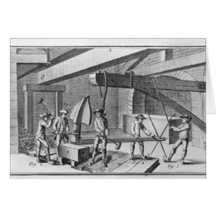 Forging an anchor, from 'Encyclopedia' by Denis