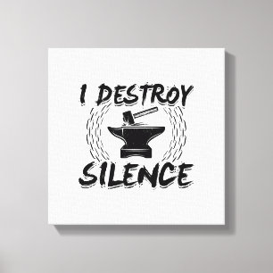 Forging Hobby Blacksmith Craft Work Forge Gift Canvas Print