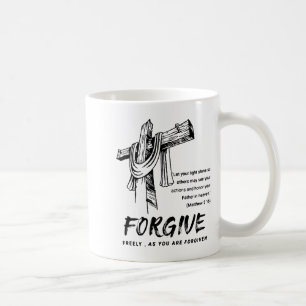 Forgive Cross Christian Faith Tee Coffee Mug