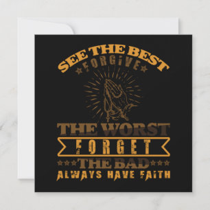Forgive Forget Catholic Religion Christianity Gift Invitation
