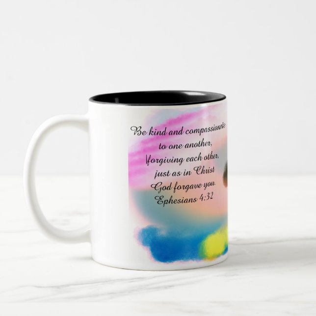 forgive other  Two-Tone coffee mug (Left)