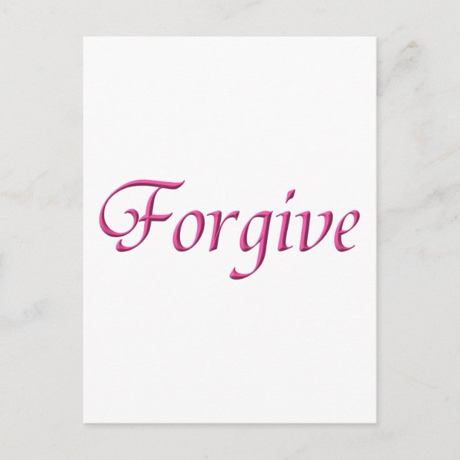 Forgive Postcard (Front)