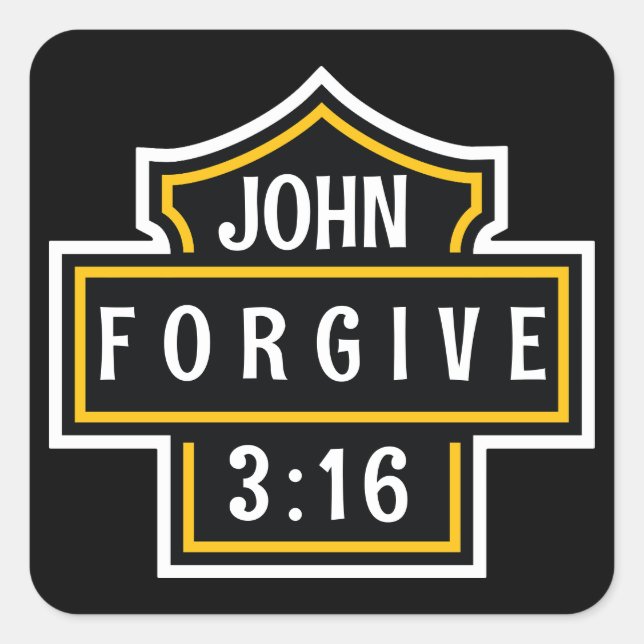 Forgive Square Sticker (Front)