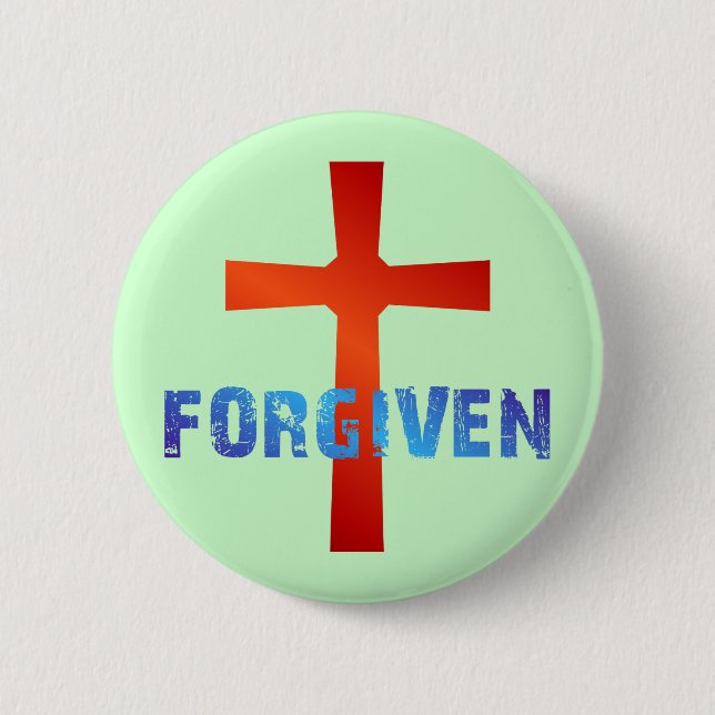 Forgiven 2 Inch Round Button (Front)