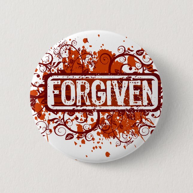 Forgiven 2 Inch Round Button (Front)