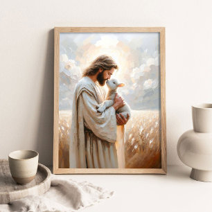 Forgiven, Christian Wall Art, Jesus Leaves the 99 Poster