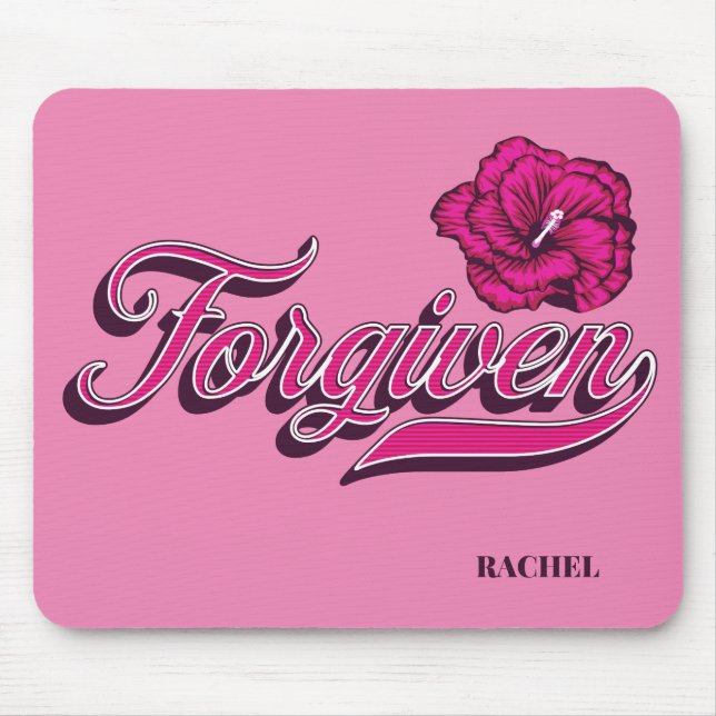Forgiven Hibiscus Mouse Pad (Front)