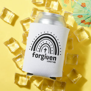 Forgiven Luke 7:48 Christian Can Cooler