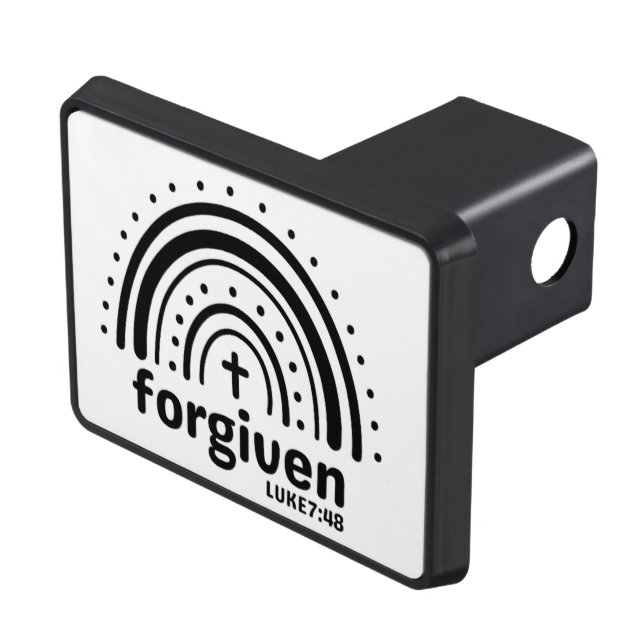 Forgiven Luke 7:48 Christian Trailer Hitch Cover (Top Right)