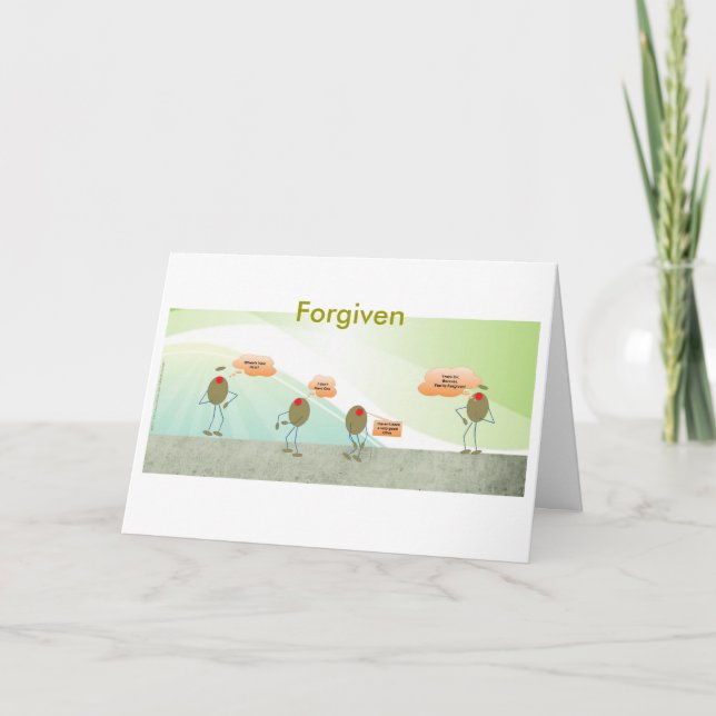 Forgiven Olives Greeting Card (Front)