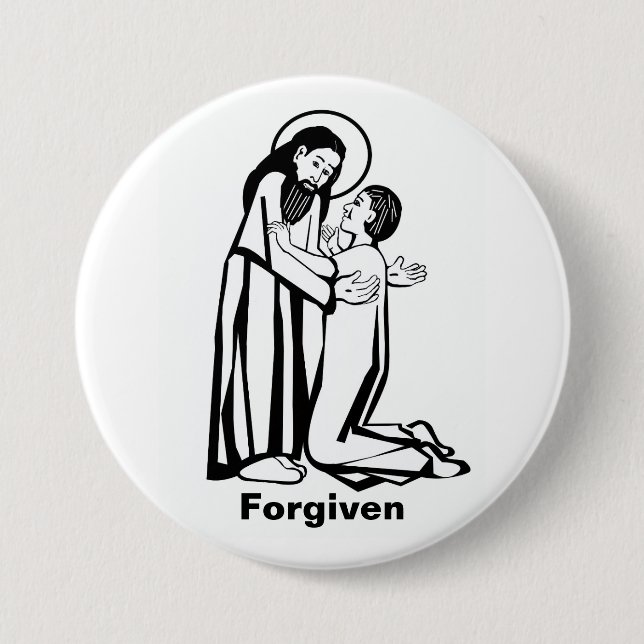 Forgiven Prodigal Son image 3 Inch Round Button (Front)