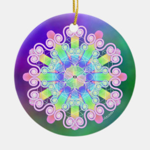 Forgiveness/Gently Ceramic Ornament