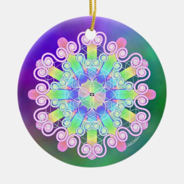 Forgiveness/Gently Ceramic Ornament (Front)