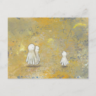 Forgiveness healing recovery ghosts the past art postcard