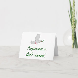 Forgiveness Is God's Command - Forgiveness Quotes Card