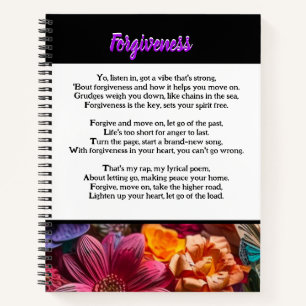 Forgiveness Poem Notebook