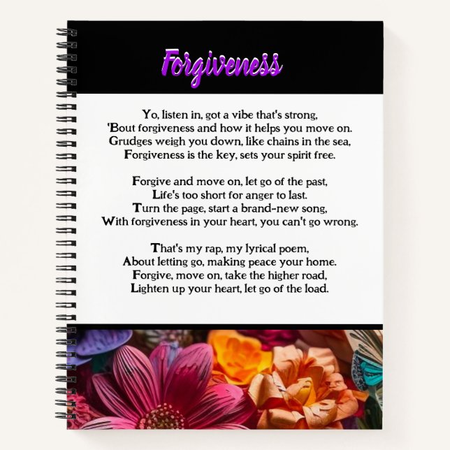 Forgiveness Poem Notebook (Front)