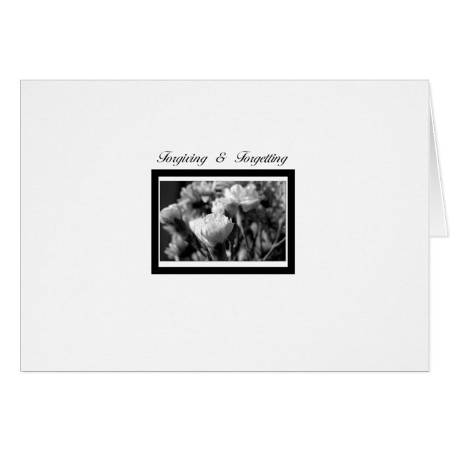 Forgiving and Forgetting (Front Horizontal)