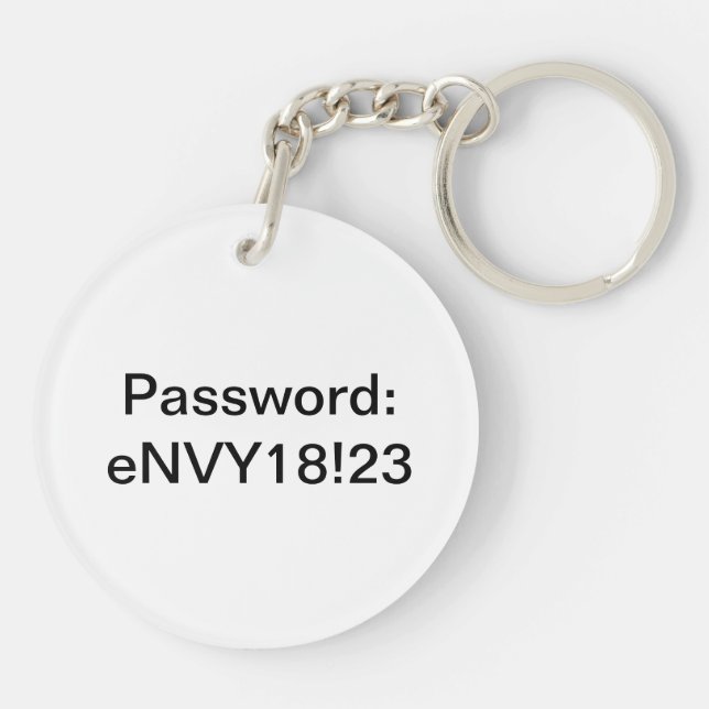 Forgot your password (instagram) keychain (Back)