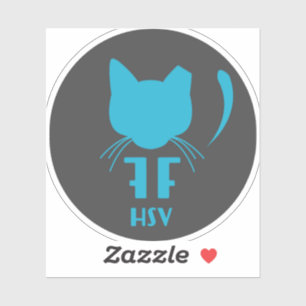 Forgotten Felines Huntsville Logo Stickers
